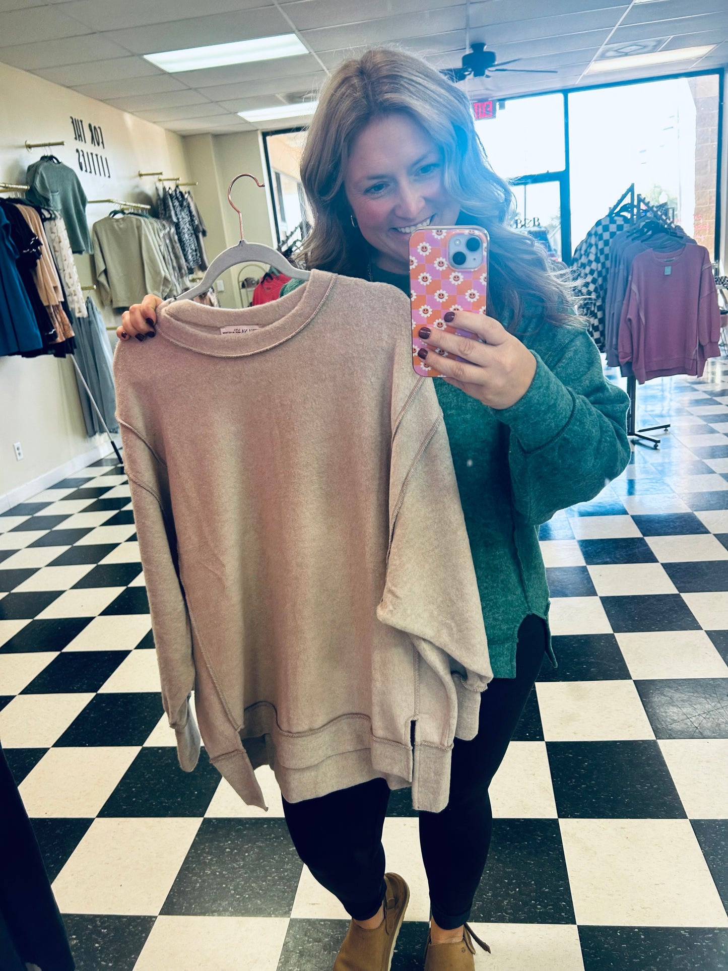 Zenana Hi-Low Fleece Soft Top