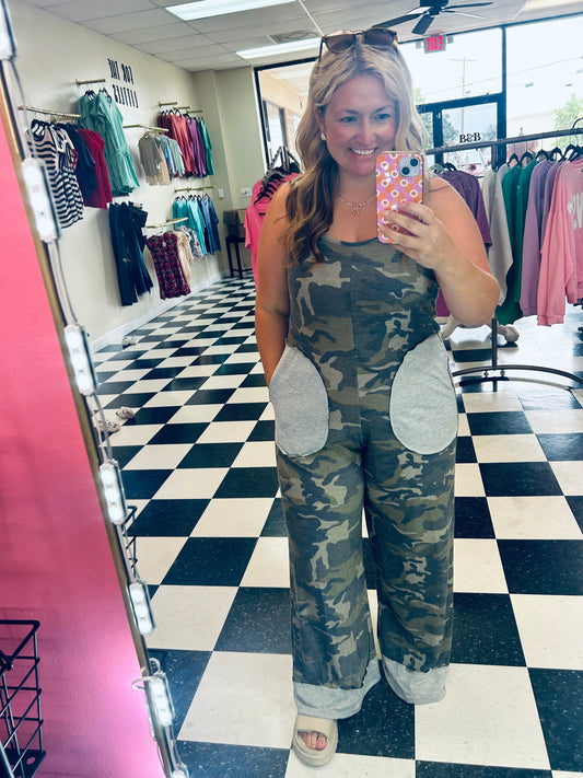 Ricki Camo Overalls