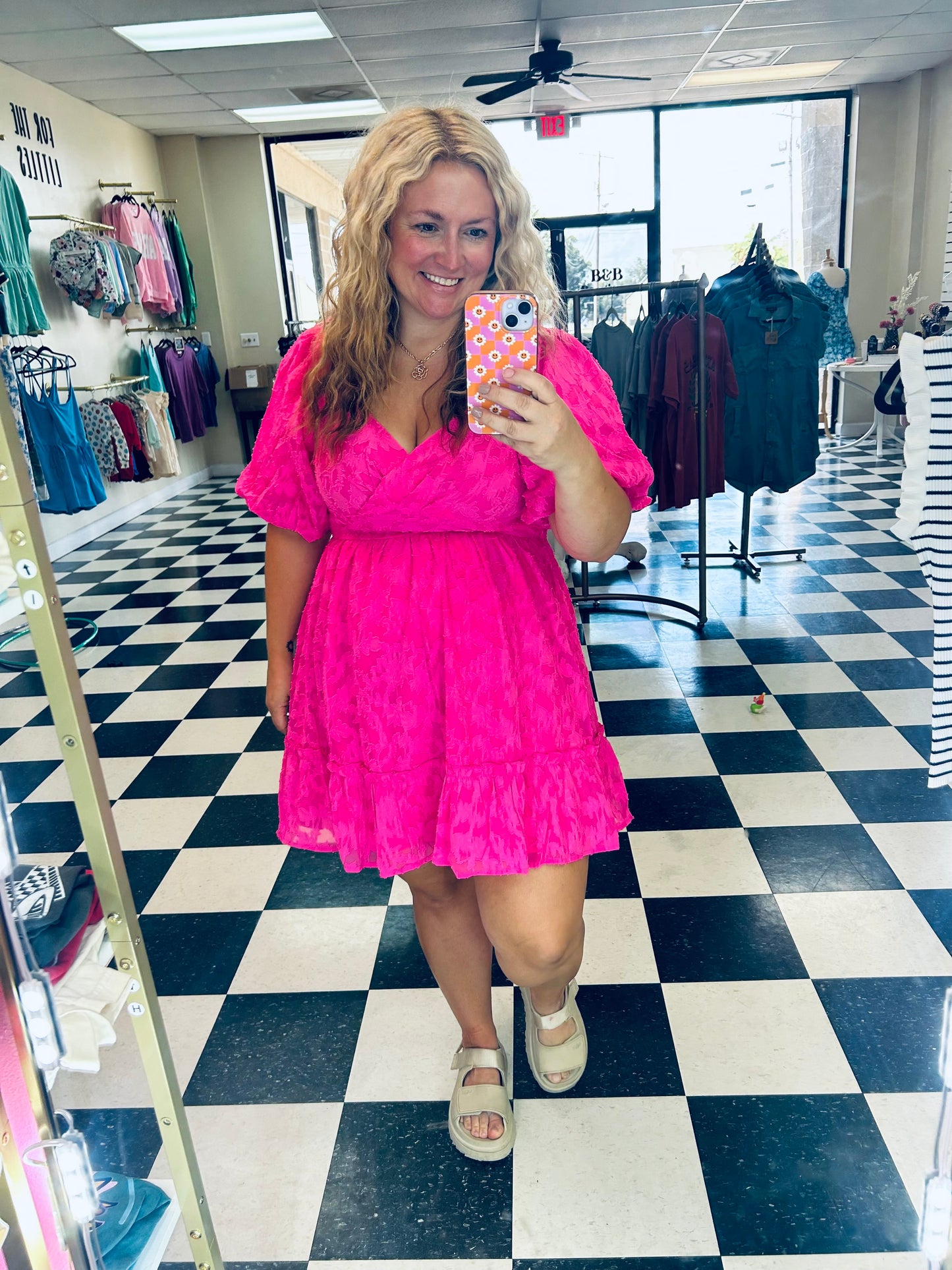 Alexa Fuchsia Dress