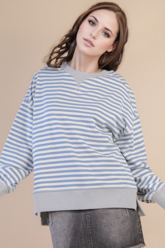 Striped Long Sleeve Tops