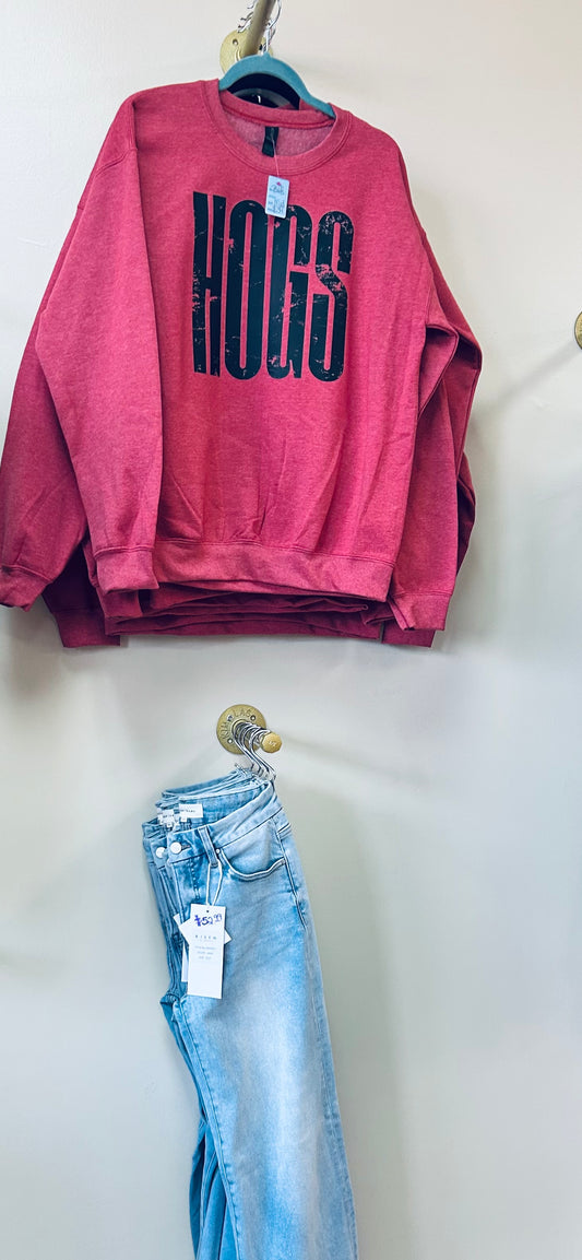 Red Hogs Crewneck