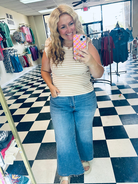 Blu Pepper Striped Sweater Top