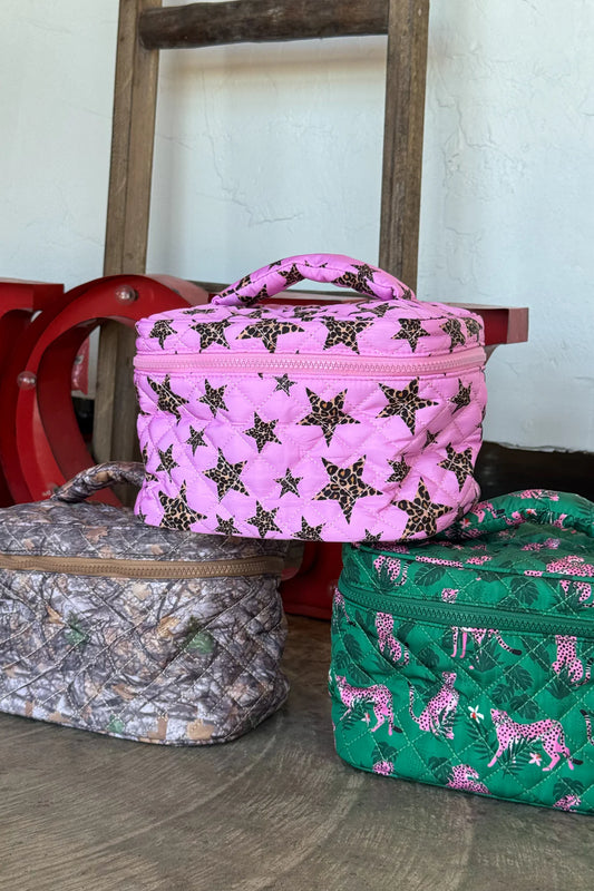Quilted Makeup Bags