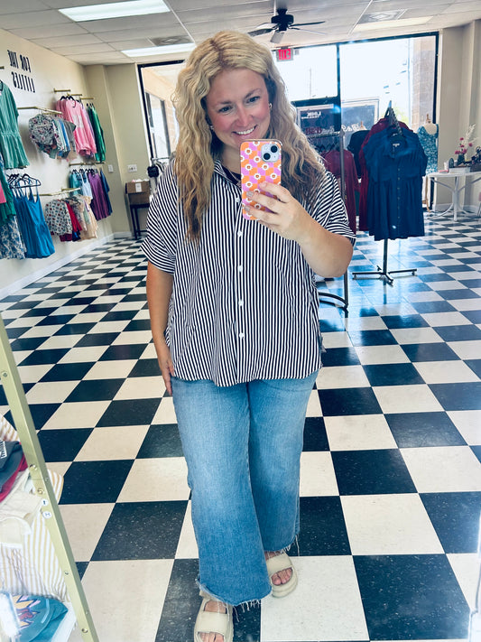 Striped Button Down Shirt