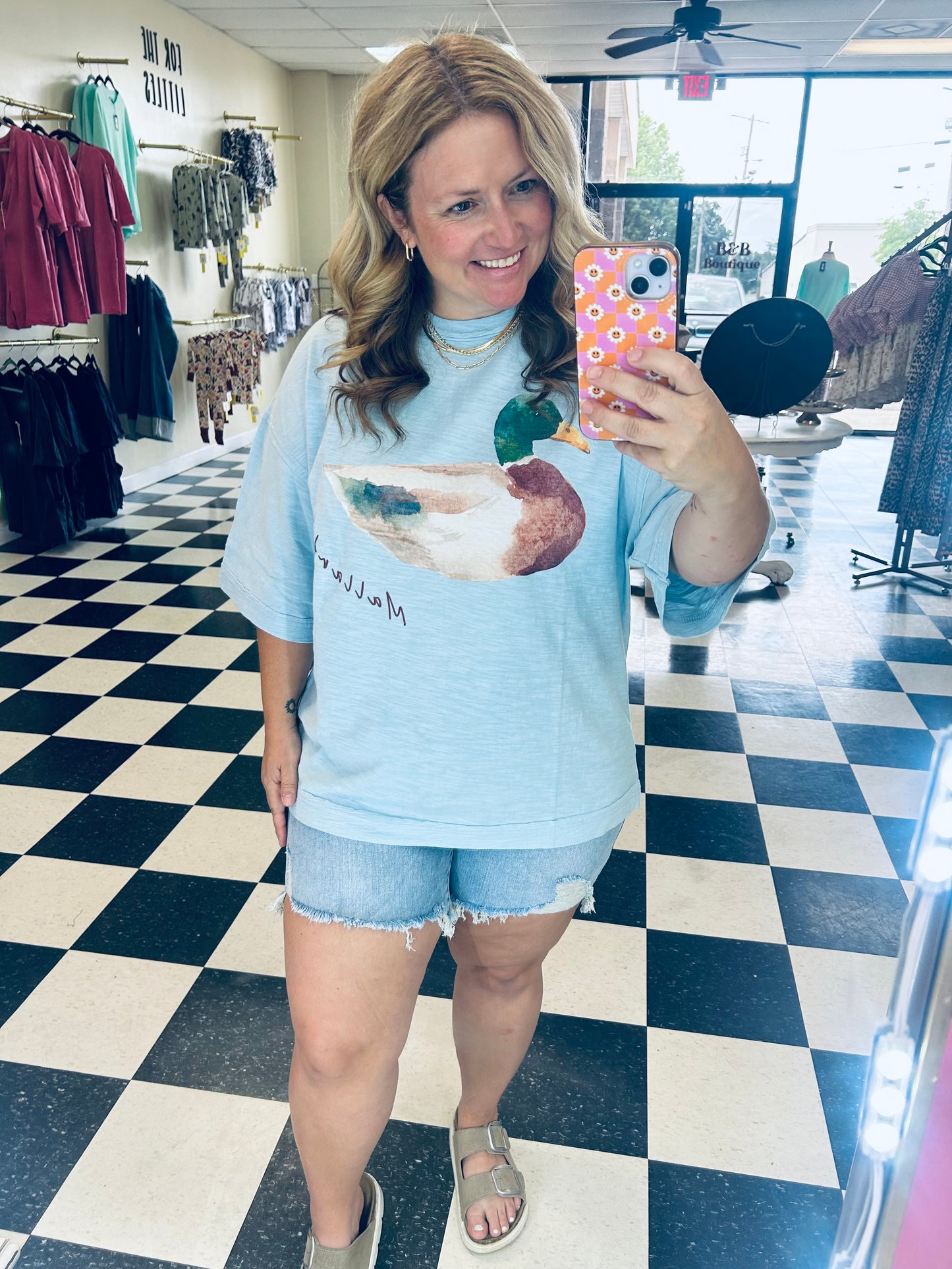 Mallard Duck Oversized Tee Shirt