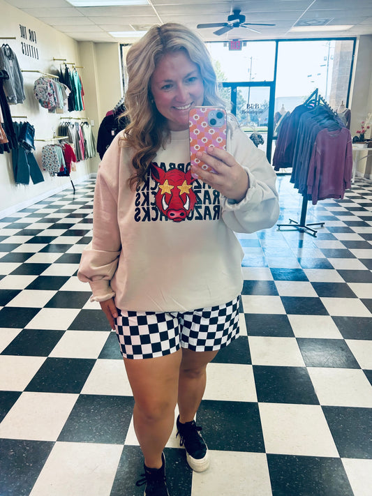 Preppy Razorback Sweatshirt