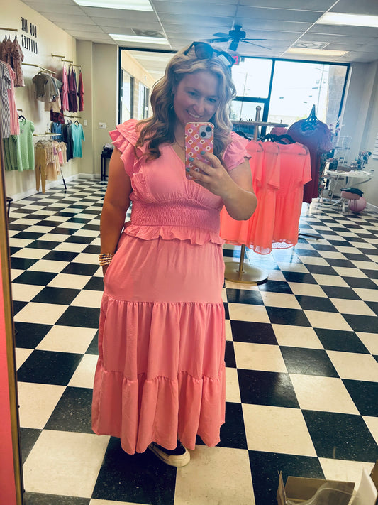 Hello Beautiful Pink Haptics Dress