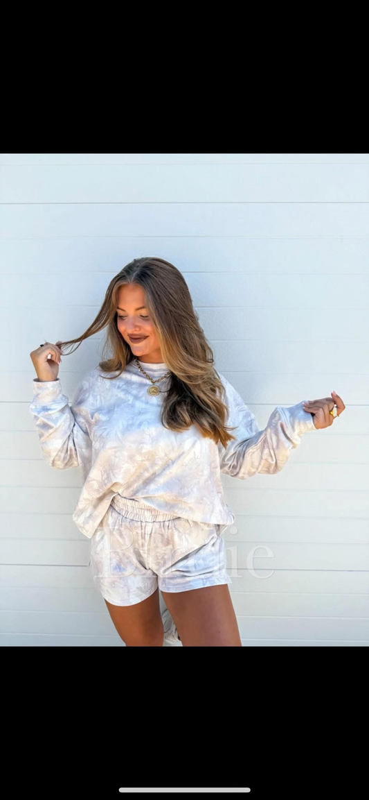 BIRDIE PREORDER The Butter Camo Set in Vanilla Cream
