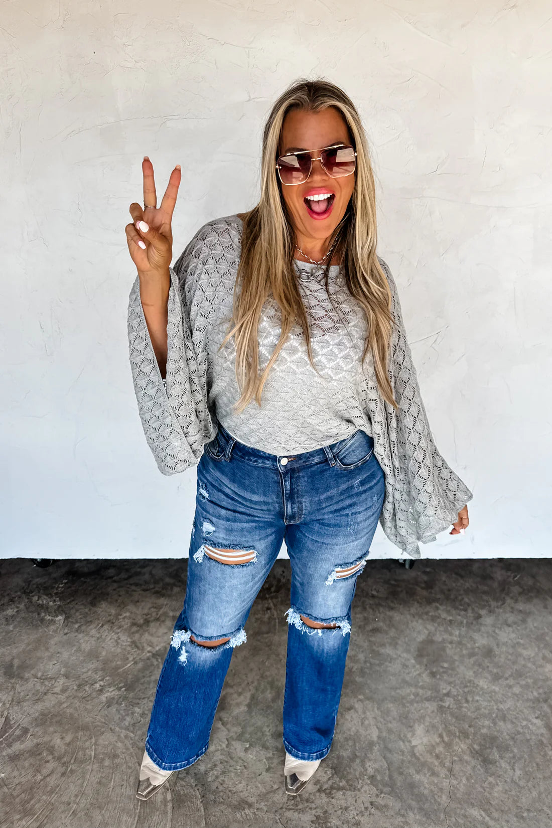 PREORDER- WINTER FREE SPIRIT BELL SLEEVE TOP-ETA BEGINNING OF JAN