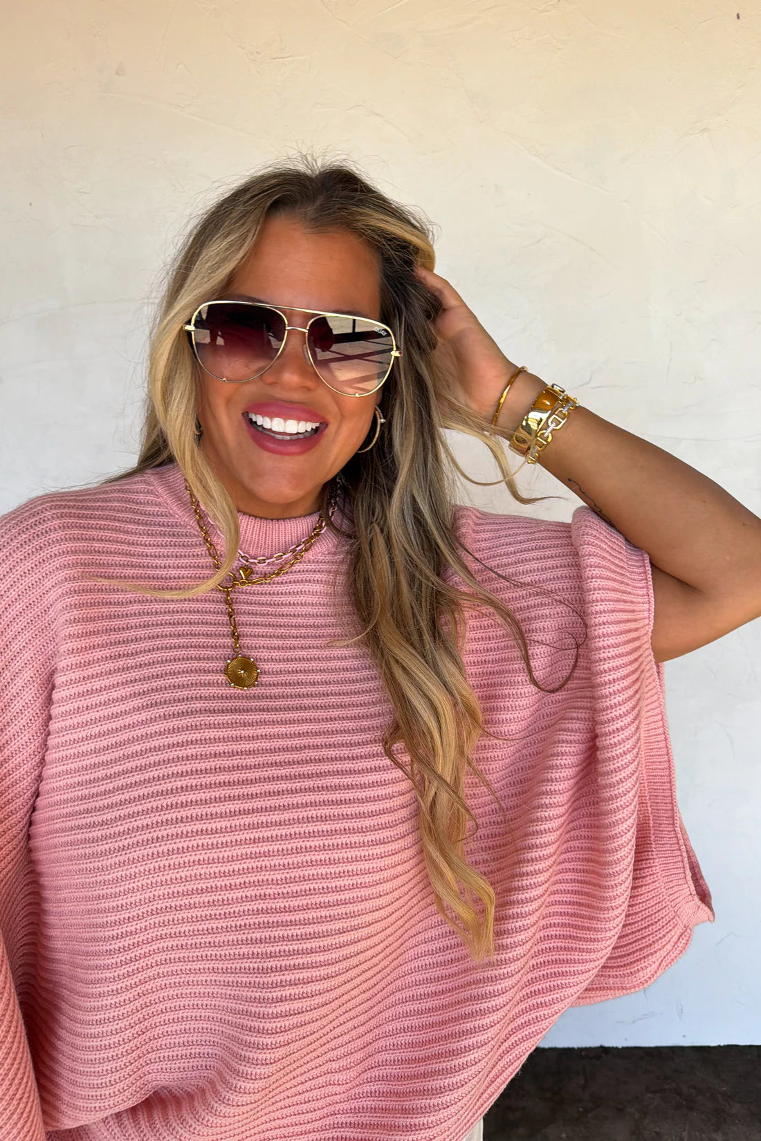 PREORDER- SPRING MEG PULLOVER PONCHO