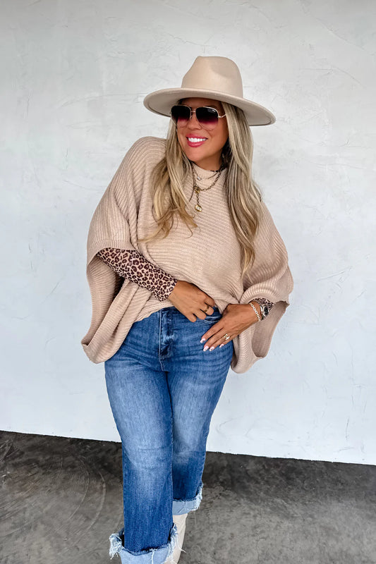 PREORDER- FALL MEG PULLOVER PONCHO-ETA MID NOV
