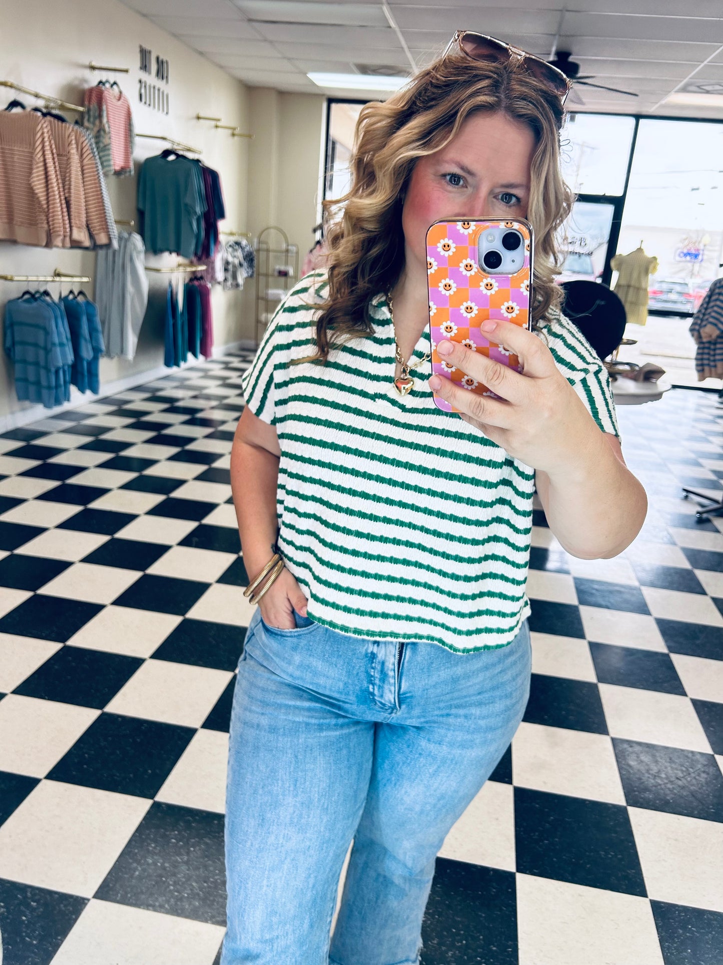 Zenana Striped Top