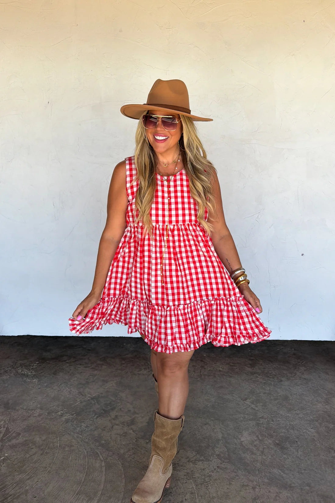 Harvest Gingham Dress