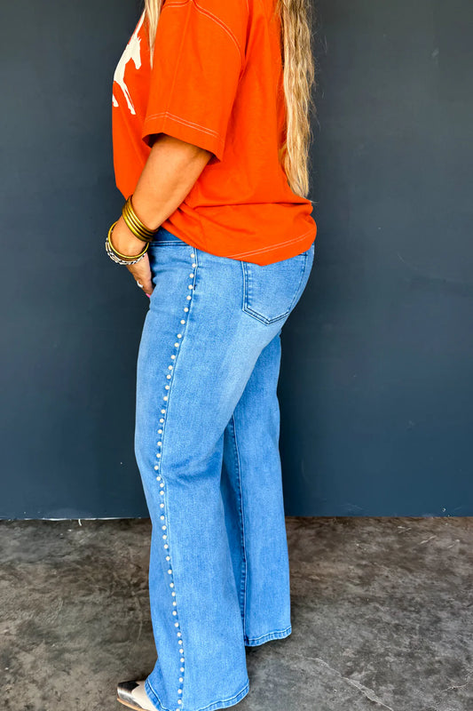 PREORDER- UPTOWN PEARL DENIM JEAN