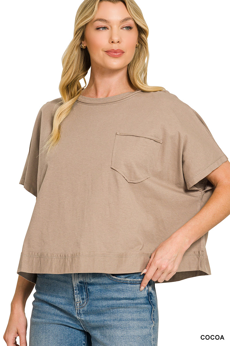 Zenana Boxy Basic Tops