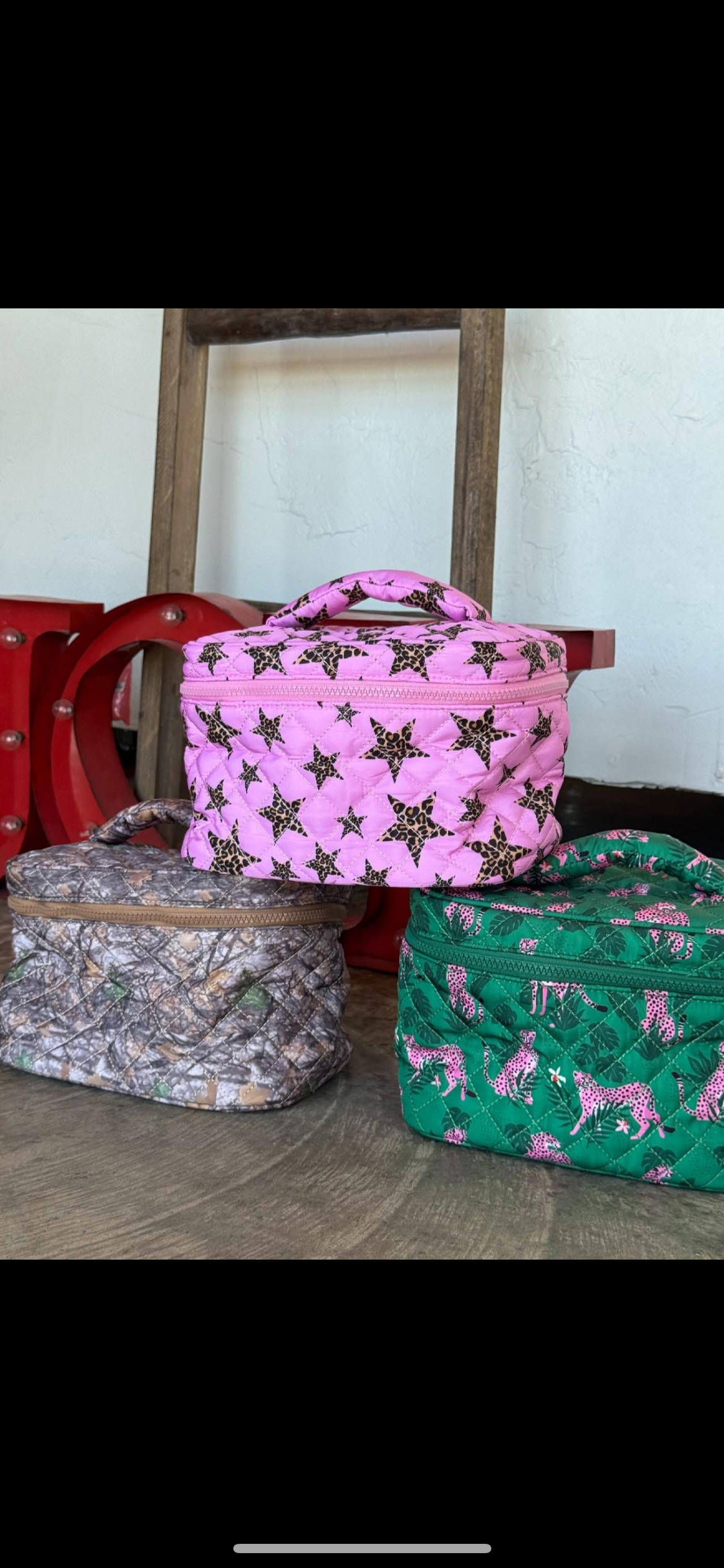 PREORDER- QUILTED PUFFER MAKEUP BAG-ETA MID NOV