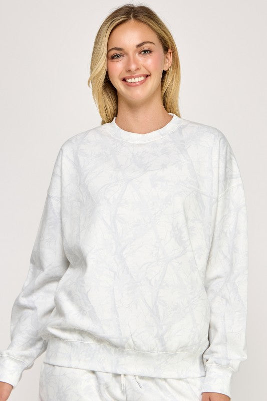 Camo Basic Fleece Sweatshirt