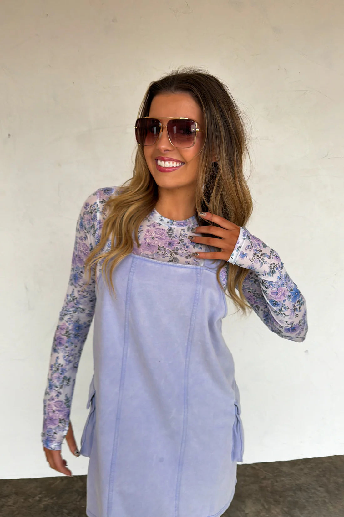 PREORDER- SPRING MILLIE OVERALL DRESS