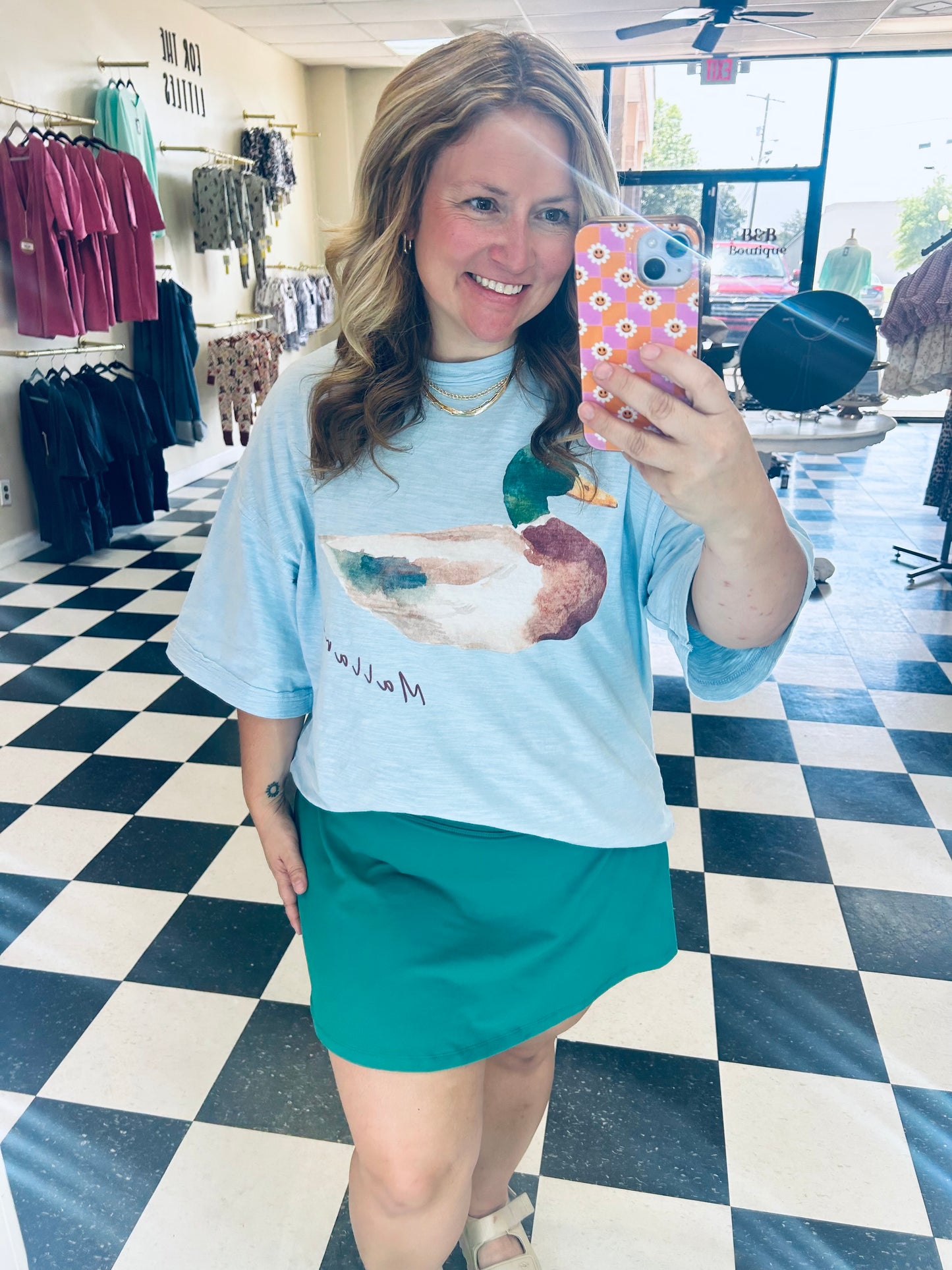 Mallard Duck Oversized Tee Shirt