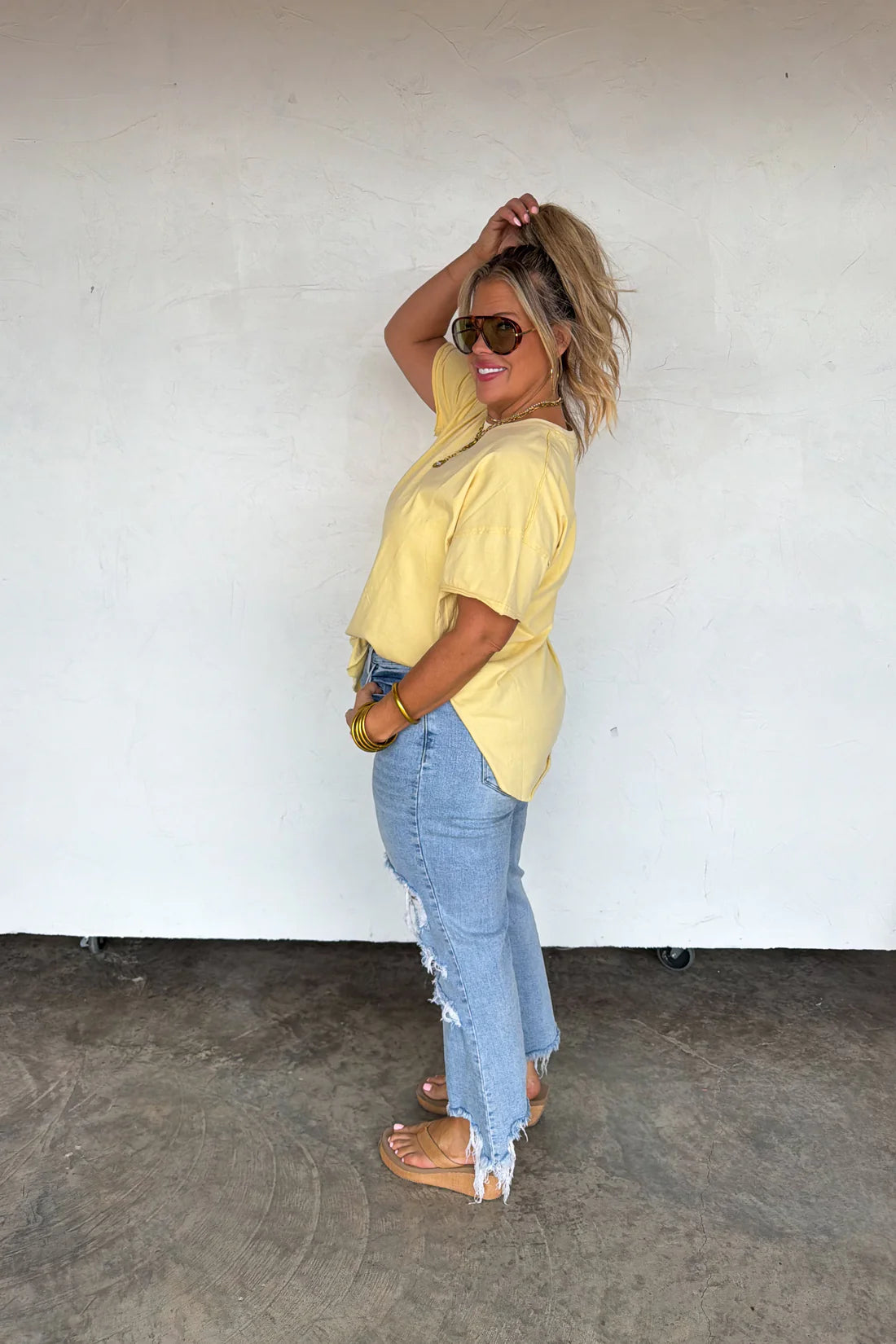 Preorder-Joey Spring Washed Cotton Boyfriend Tees
