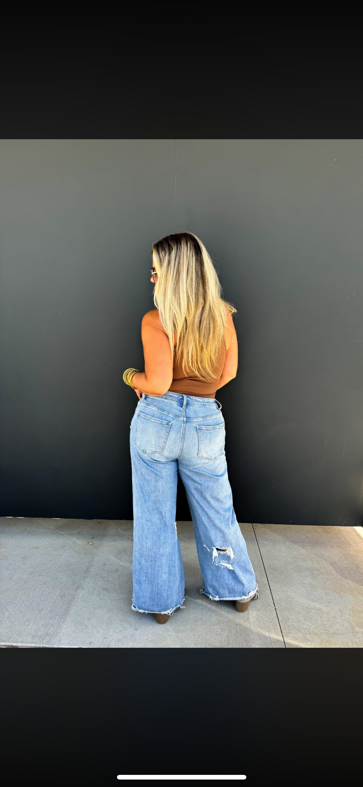 PREORDER- DREW DISTRESSED DAD JEANS-ETA END OF JAN