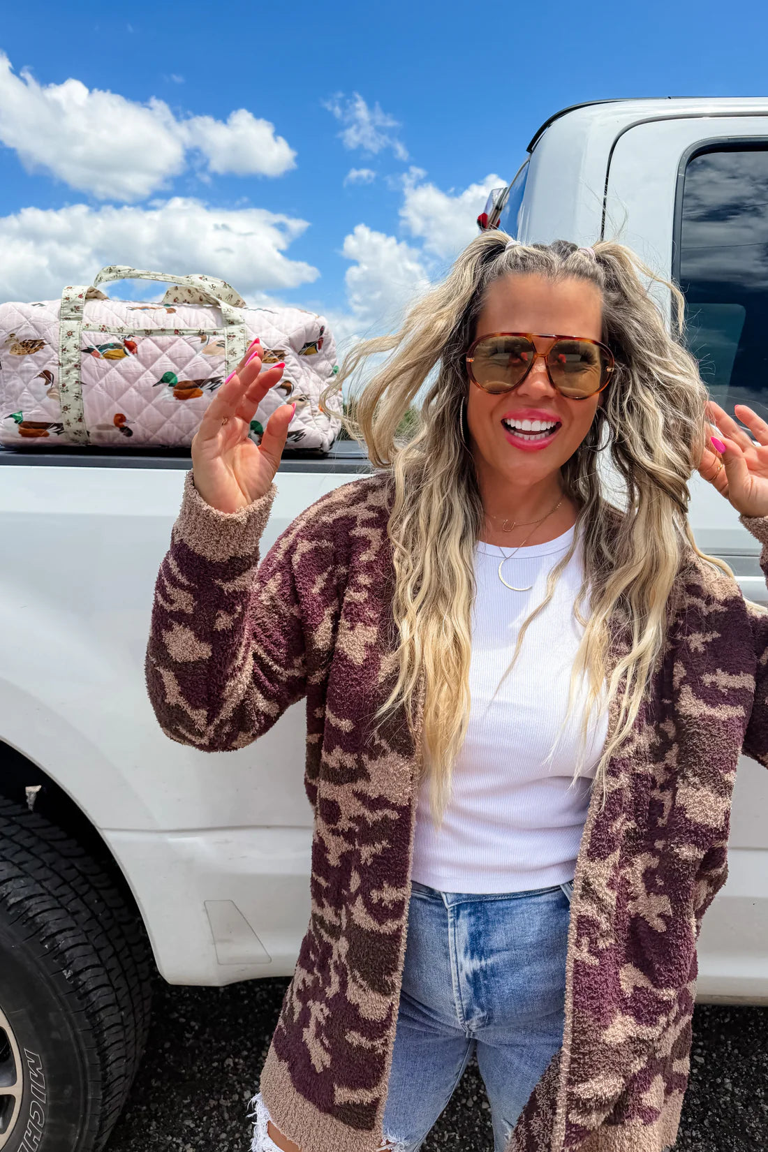 PREORDER- CAMO CLOUD CARDIGAN