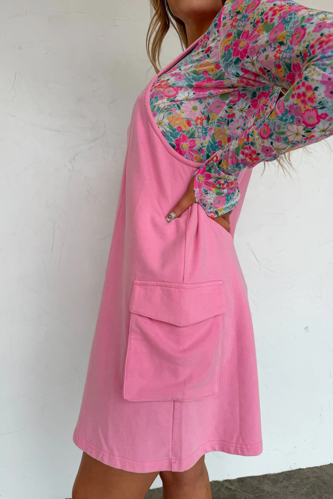 PREORDER- SPRING MILLIE OVERALL DRESS